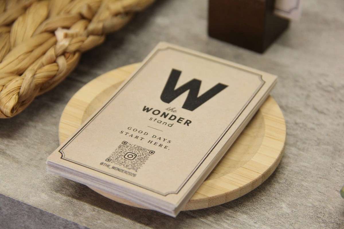 島根県松江市の『カラコロ工房』内にある『theWONDERstand』でもらえるショップカード