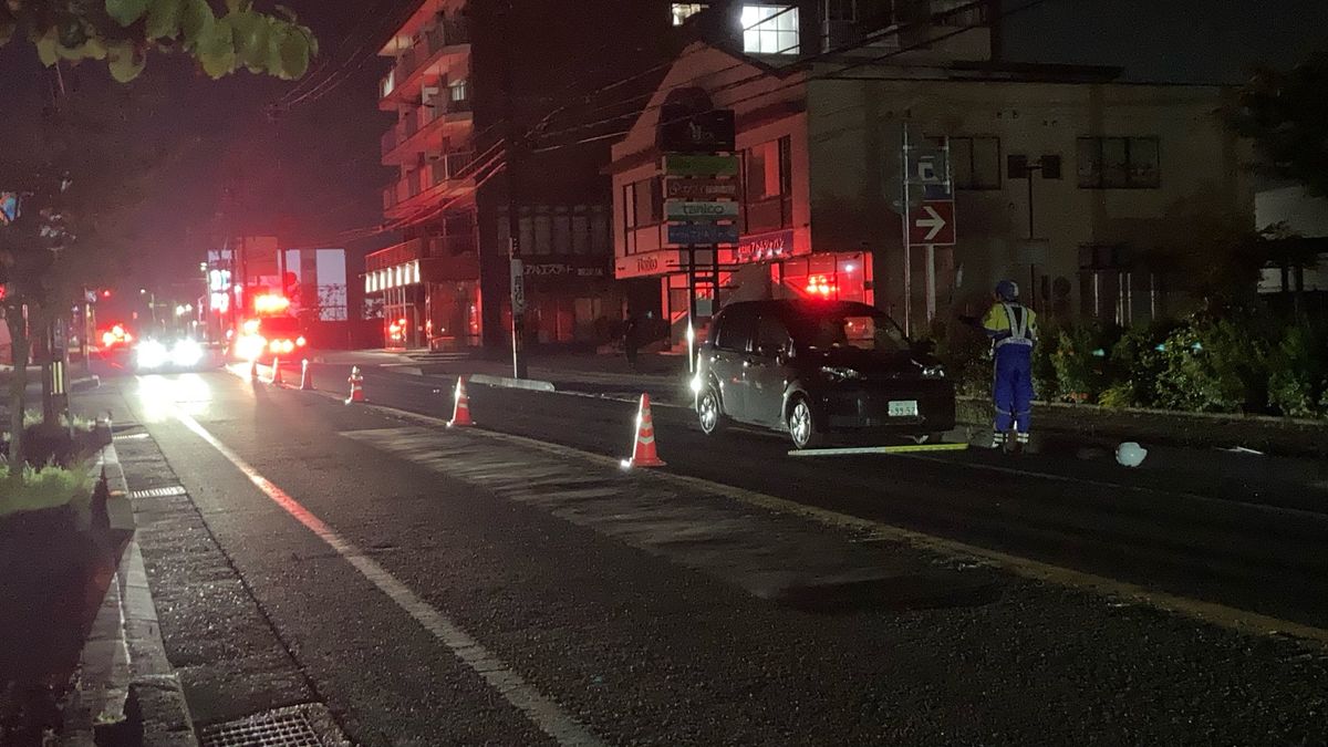 【続報】越前市の県道で事故　道路横断中の53歳の男性が乗用車にはねられ死亡
