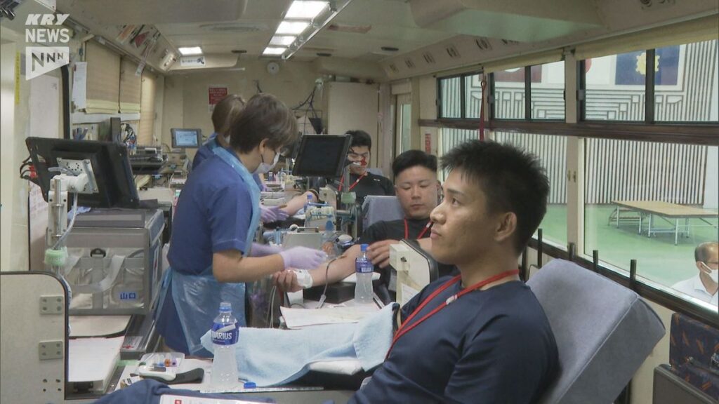 「誰かの力に」山口市で新人消防士約60人が献血(2026年5月19日掲載)|KRY NEWS NNN 共有