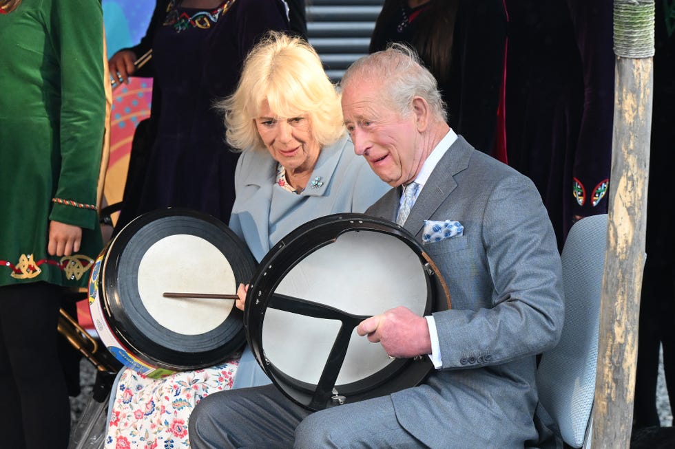 king charles iii and queen camilla arrive in northern ireland