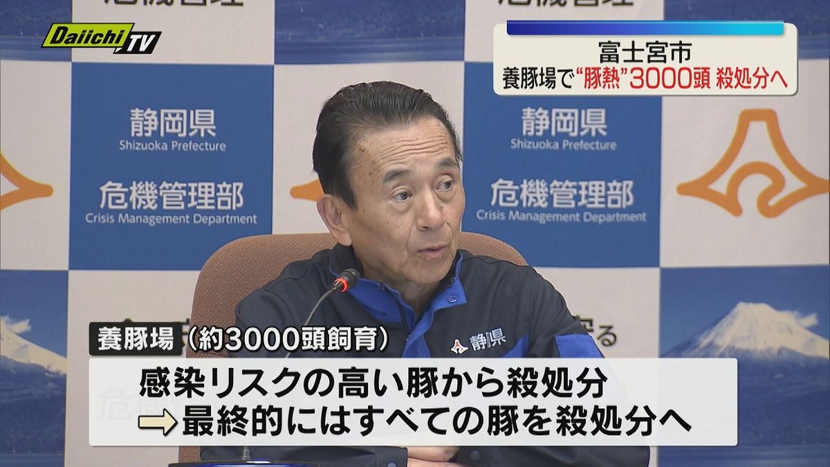 静岡県富士宮市の養豚場で豚熱が確認される 約3000頭を殺処分へ 2026年に入り２例目（静岡）