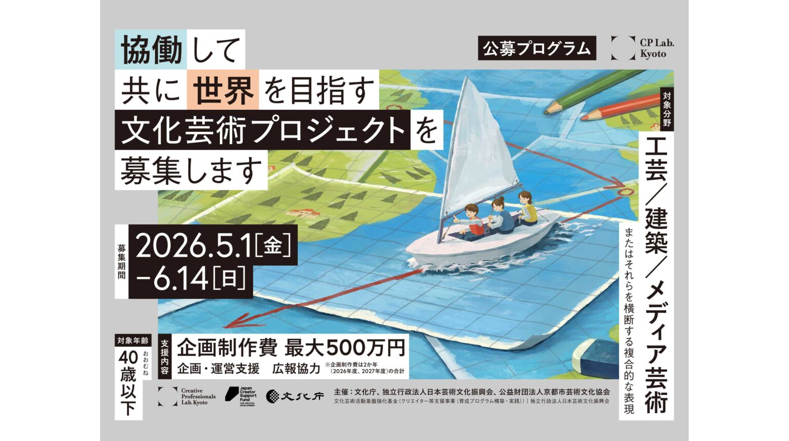 次代を担う工芸・建築・メディア芸術を世界に発信する「Creative Professionals Lab. Kyoto」公募プログラム募集開始、実態把握に関する調査結果も公開 | 公益財団法人 京都市芸術文化協会