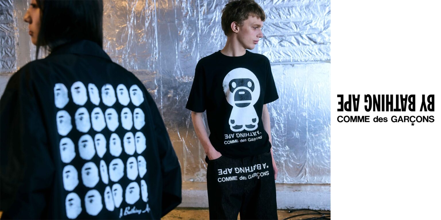 「BAPE STORE® コム デ ギャルソン大阪」限定販売のカプセルコレクションが登場