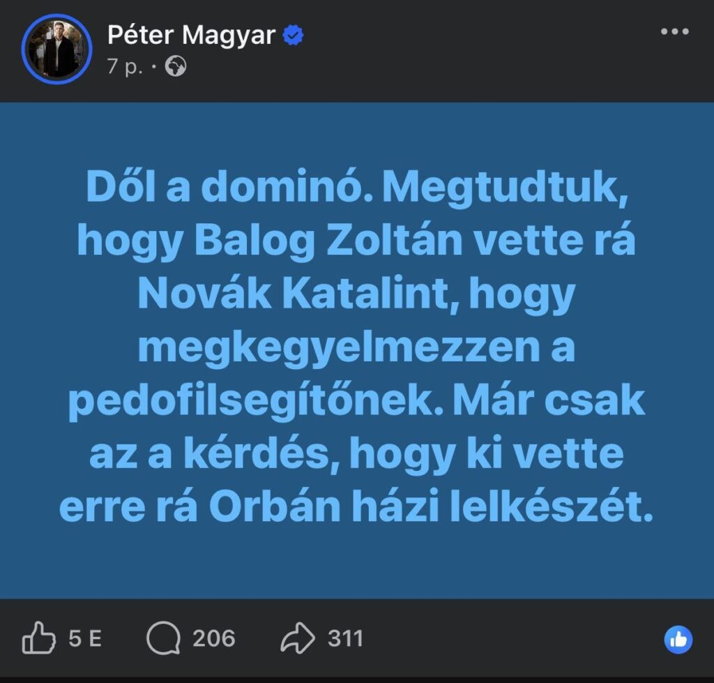 MP: ゾルタン・バログはノヴァークに恩赦を与えるよう説得した