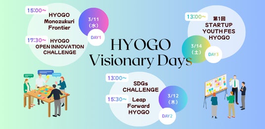 『HYOGO Visionary Days ～スタートアップの挑戦やイノベーションの最前線に触れる3日間！～』開催のお知らせ | PR Times