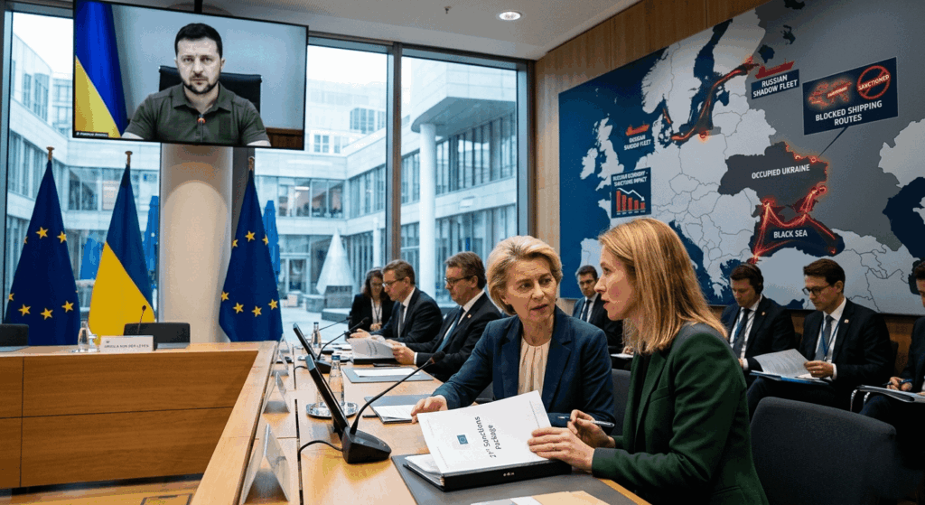 本日、ブリュッセルでEU外相らは、来る第21次制裁パッケージの準備の一環として、ロシアに対する新たな制裁について協議している。主な標的はロシアのいわゆる「影の艦隊」、つまり石油制裁を回避し、石油輸出で数十億ドルを稼ぎ続けるために使われているタンカーだ。