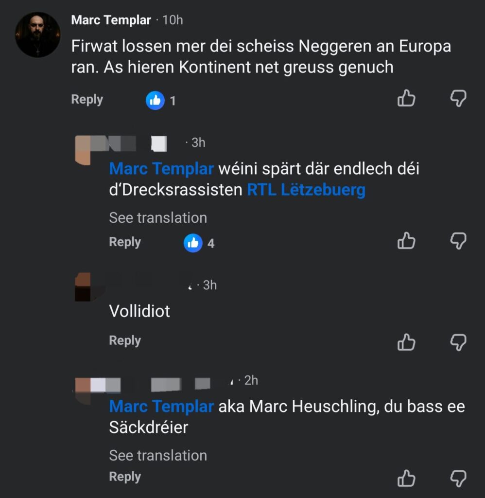 RTL レツェブルグはただ世界が燃え上がるのを見たいだけです...それとも「N-word」はもうOKです
