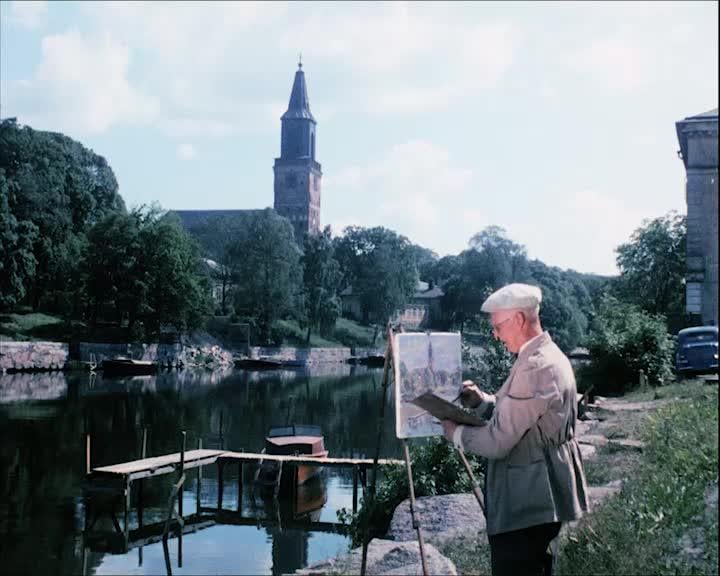 1957 年、フィンランドのトゥルクで撮影されたビデオ