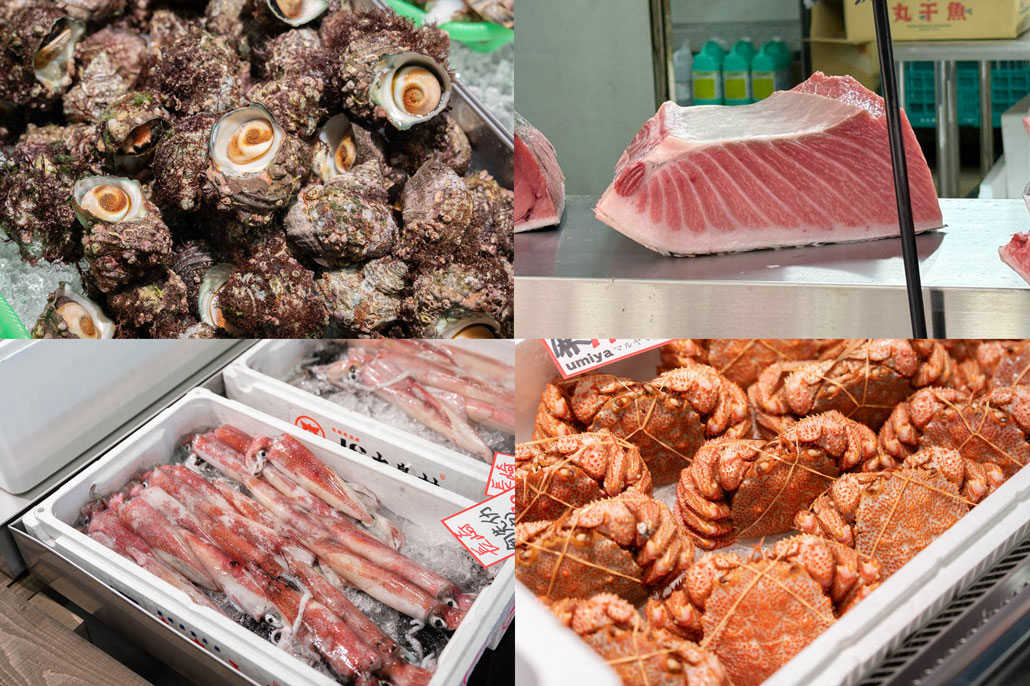 umiya マルヤマ水産　店内の海鮮画像