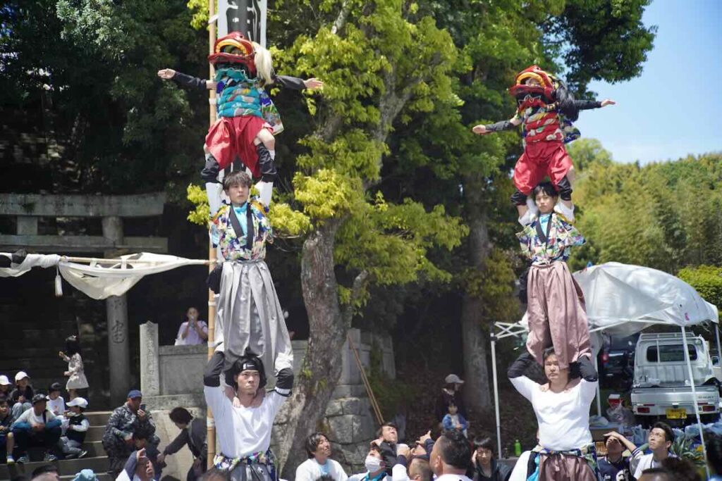5月3日から今治の春祭りがスタート！獅子舞奉納に継ぎ獅子に！延喜天満宮に行ってきた！ – みとん今治