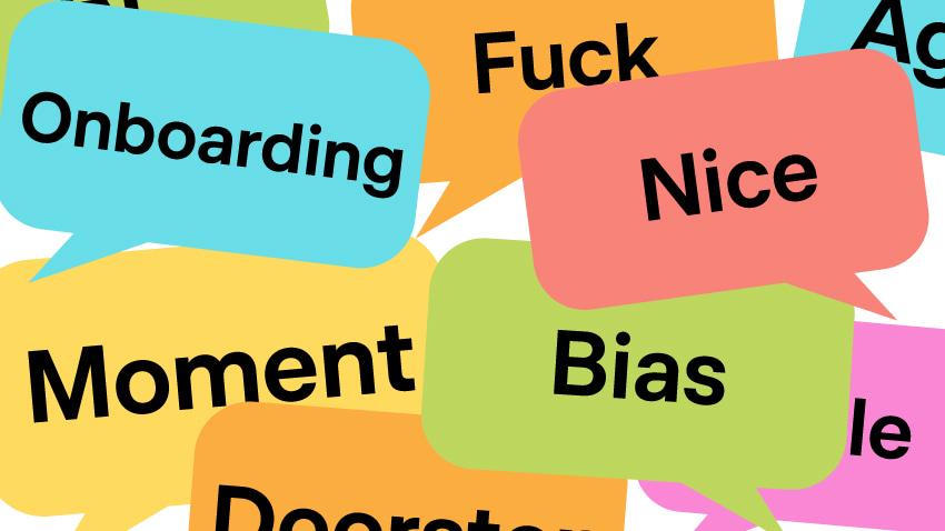 最も削除したい英単語を尋ねました。皆さんが答えてくれたのは次のとおりです