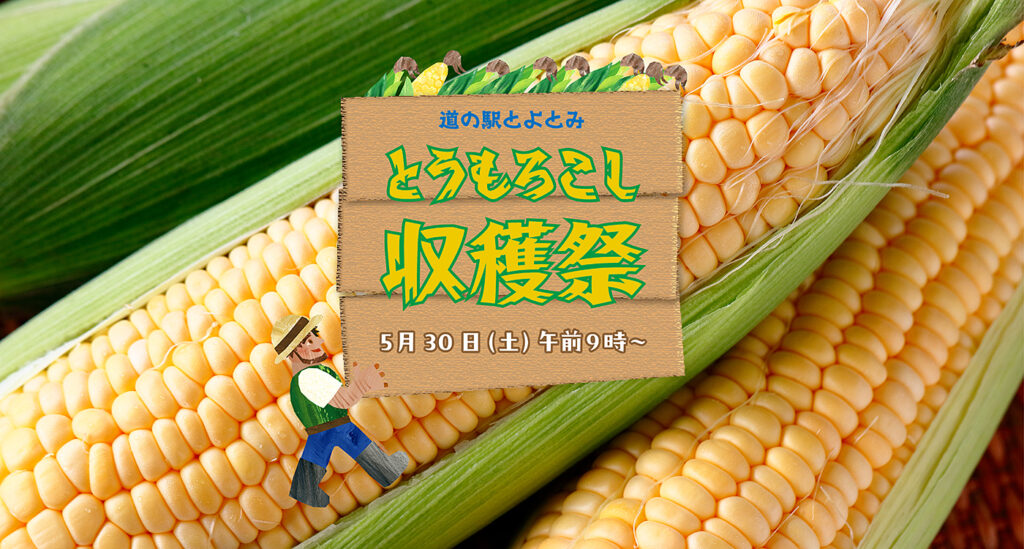 道の駅とよとみ「とうもろこし収穫祭」／山梨県中央市公式ホームページ