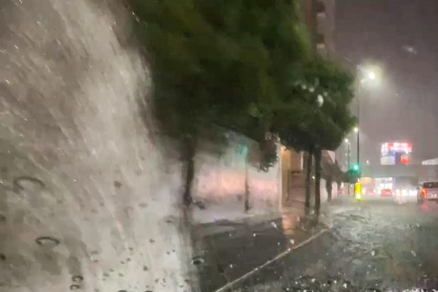胡屋で1時間73ミリ大雨 5月史上最大 本島に線状降水帯 沖縄23日夜