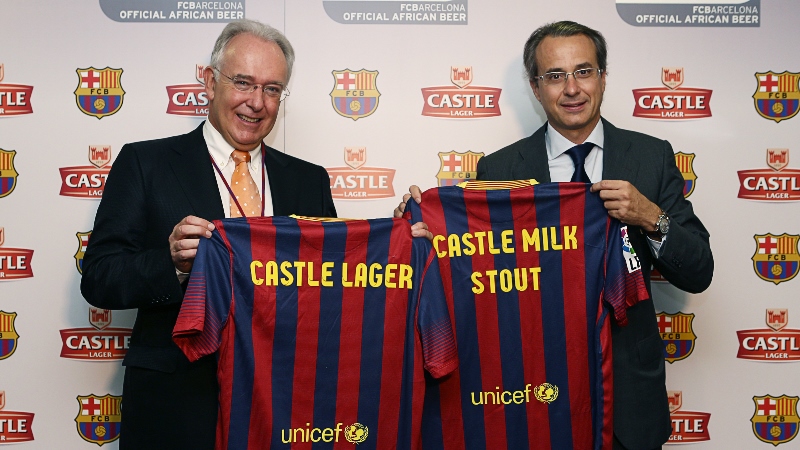 FC Barcelona sponsorship deal with Castle wins award in Africa FC Barcelona sponsorship deal with Castle wins award in Africa