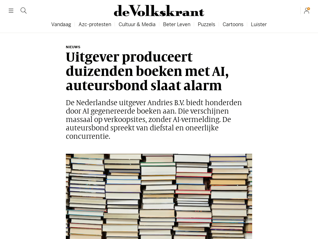 出版社がAIで数千冊の本を制作、作家団体が警鐘を鳴らす