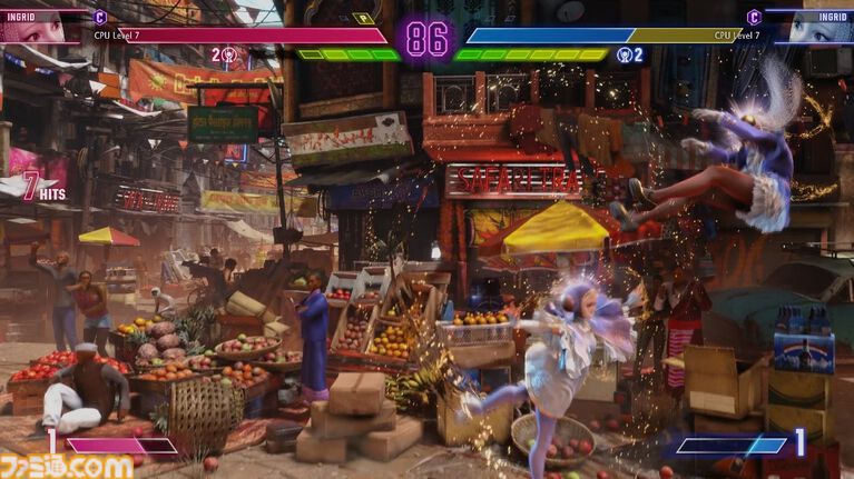『スト6』イングリッド先行プレイリポート!強力かつトリッキーな飛び道具と必殺のビームで多彩な遠距離戦を展開する砲台キャラ。新たなアバター用オンライン対戦機能も紹介