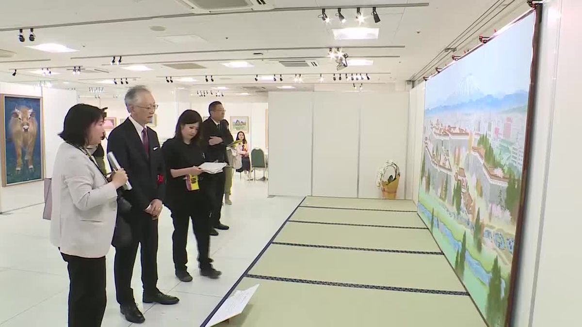 花巻市出身・村田林藏さん日本画展　岩手県