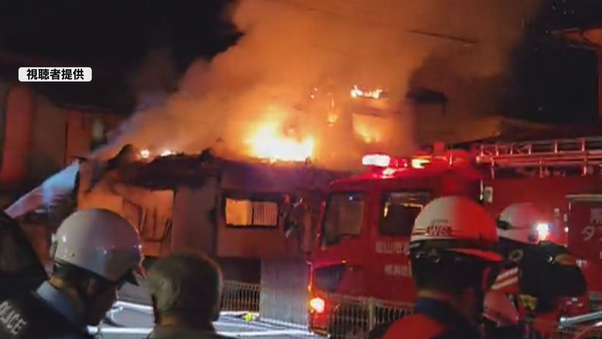 松山市で住宅1棟を全焼、焼け跡から1人の遺体見つかる 住人男性(53)と連絡取れず
