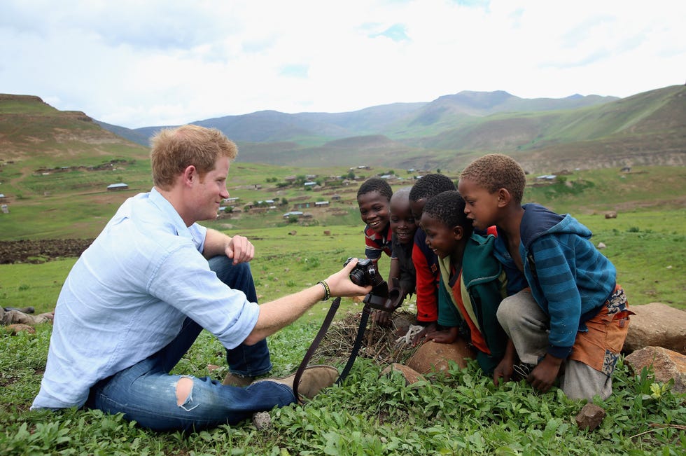 prince harry visits lesotho with his charity sentebale