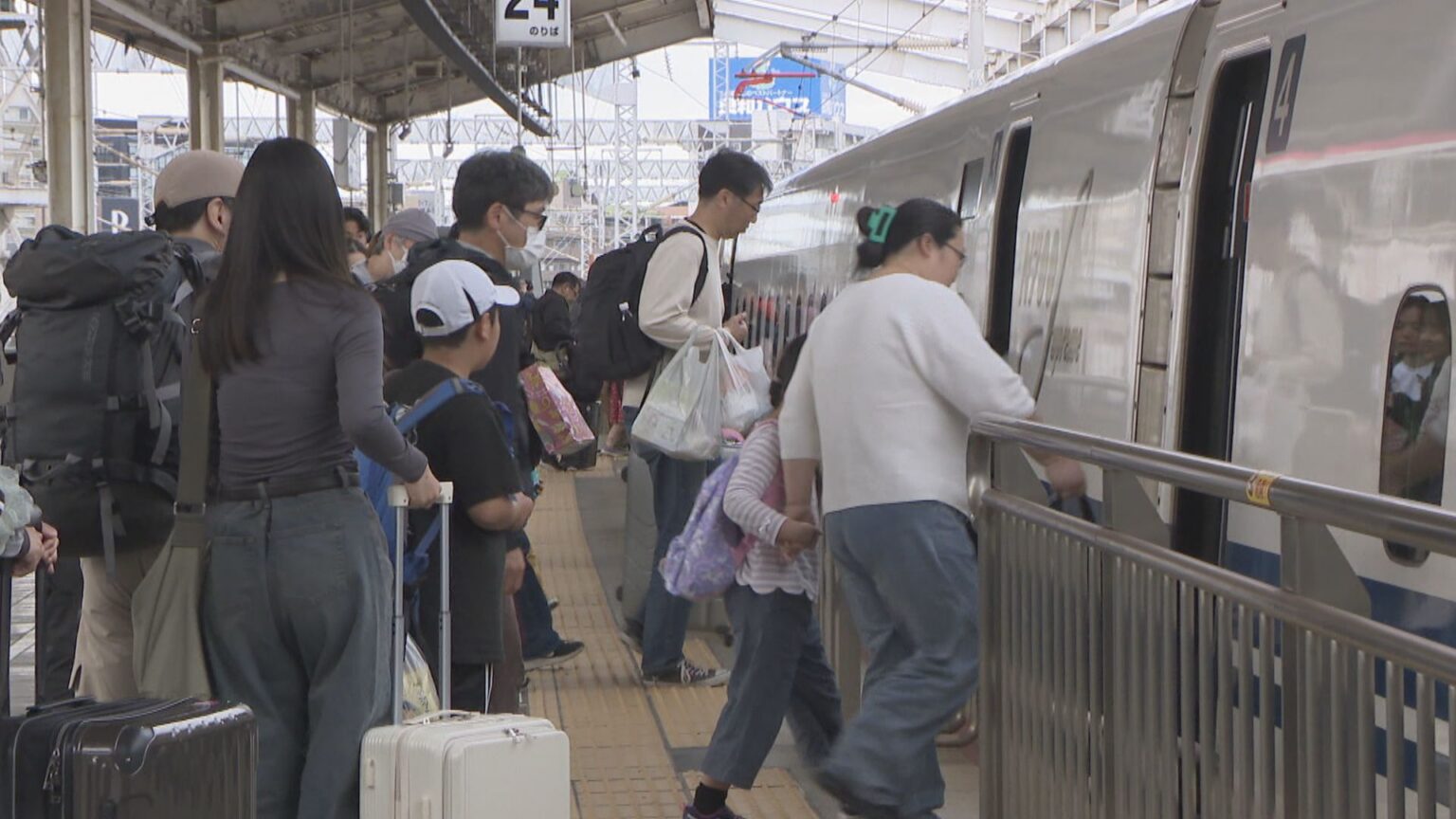 GW最終日　JR岡山駅でUターンラッシュ　東京方面の新幹線は終日ほぼ満席 | KSBニュース | KSB瀬戸内海放送