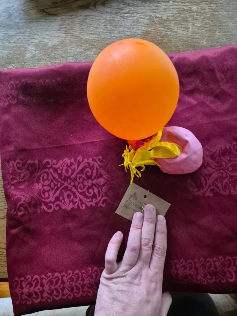 祝賀風船がオーストリアからラトビアへ飛んだ
