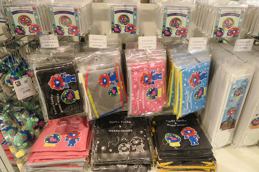 EXPO2027オフィシャルストア あべのハルカス店「ミャクミャク」コラボグッズ（5月22日・Lmaga.jp撮影）