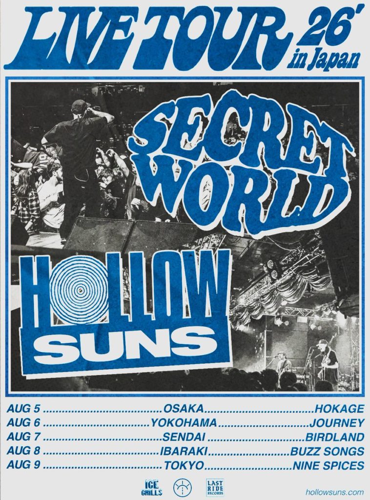 HOLLOW SUNS、オーストラリアよりSECRET WORLD迎え2026年8月日本ツアー開催 | PUNKLOID