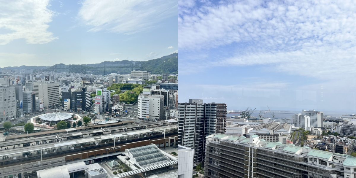 神戸らしい海と山両方の景色を楽しめて嬉しい！