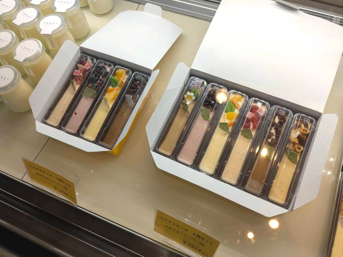 4個と6個を選べば専用の箱にいれてもらえます。もちろん、フレーバーは自由に選べます