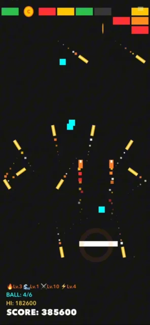 激しい攻撃エフェクトが展開されるゲーム画面