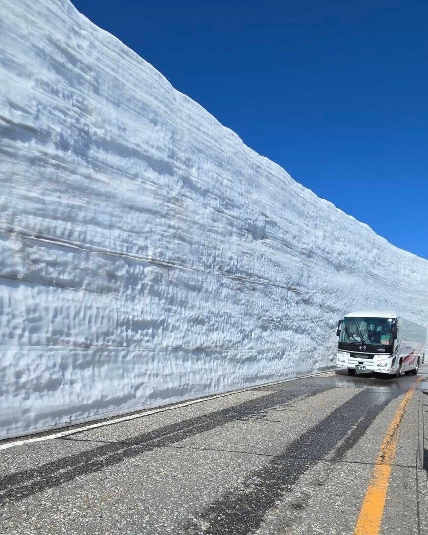 【富山県】立山黒部アルペンルートの「雪の大谷」が圧巻　春限定の絶景に注目集まる
