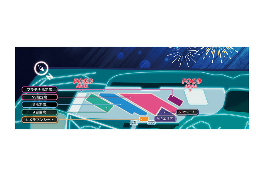 『OSAKA BAY SKYLUMINA FIREWORKS ＆ DRONES』会場マップ