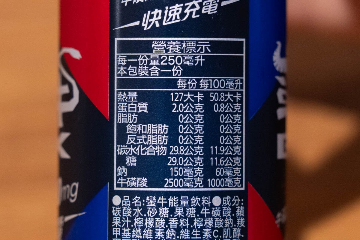 栄養成分表