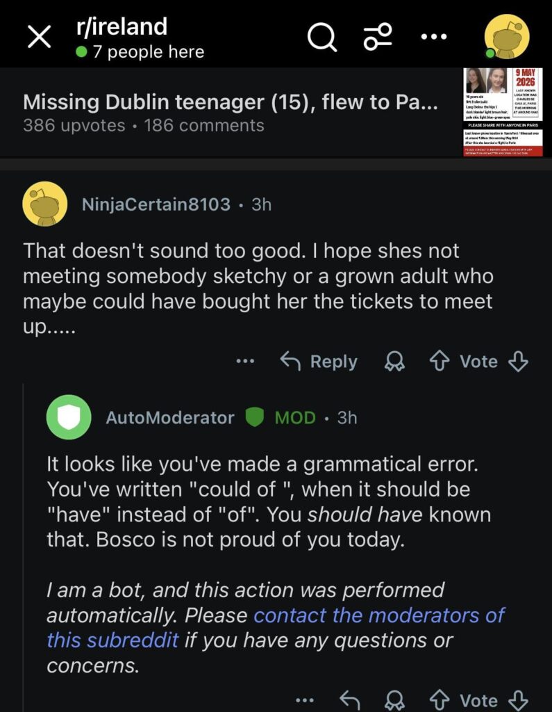この automod の動作は潜水艦の精神にまったく適合しません。正直無味。
