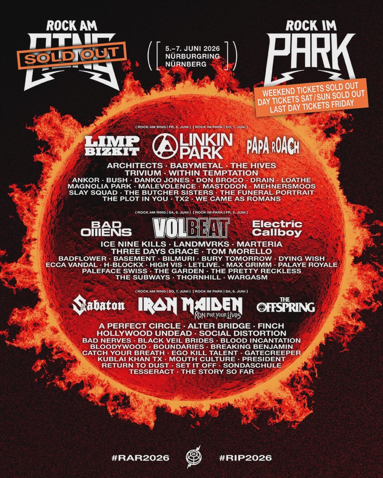 6月5日から7日まで開催されるRockAmRing Festivalのチケットを販売 6月5日から7日まで開催されるRockAmRing Festivalのチケットを販売