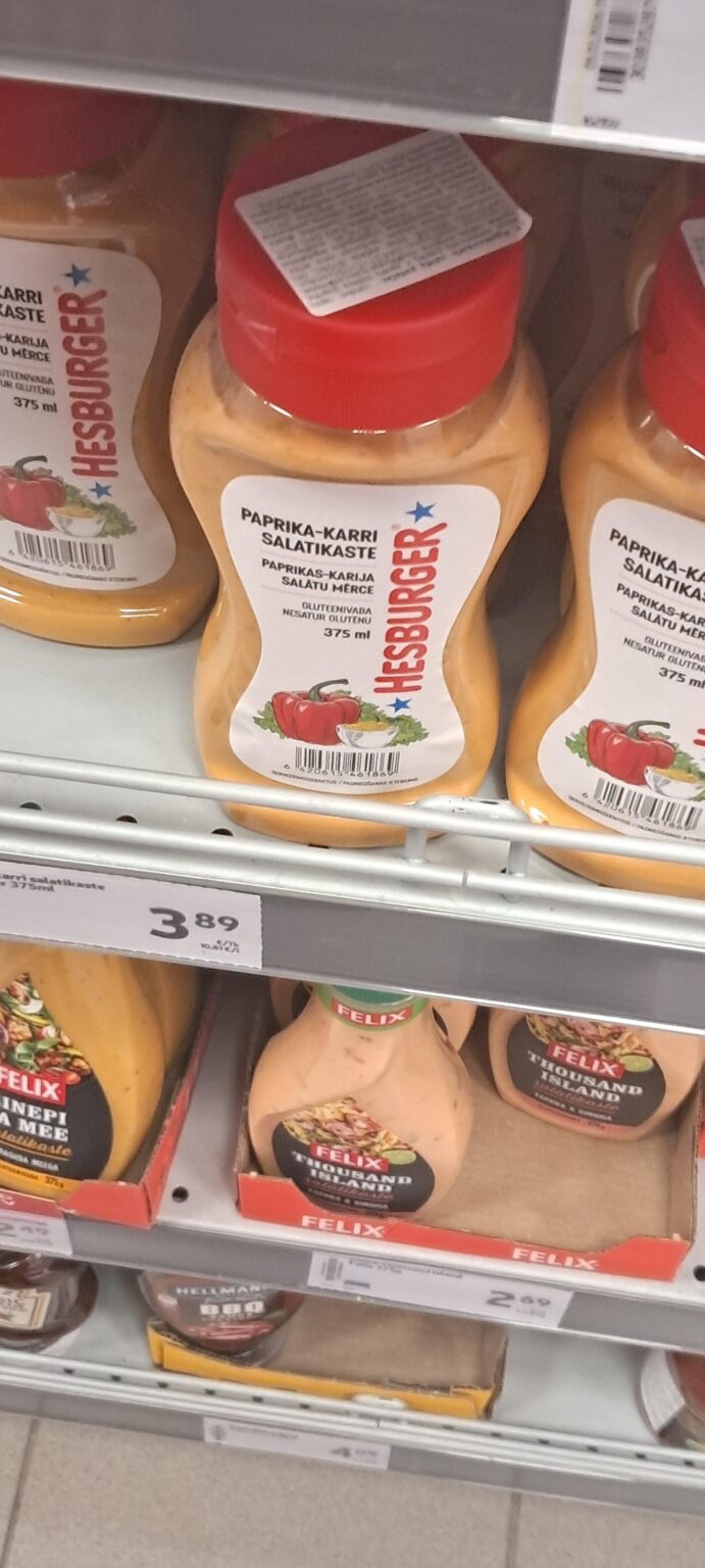 それはヘスバーガーに入っているものと同じものですか（パプリカマヨネーズか何か）？値段が非常に高かったので、自分でリスクを冒してバッグに入れませんでしたが、それが本当に物なら、あなたはそうすることができます