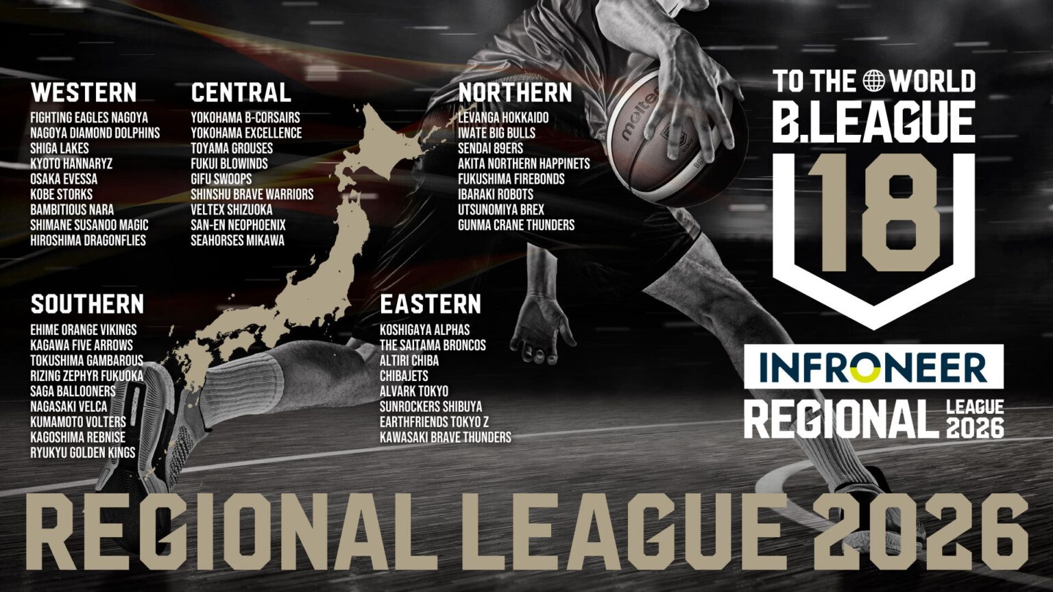 横浜ビー・コルセアーズ U18「インフロニア B.LEAGUE U18 REGIONAL LEAGUE 2026(中地区)」出場のお知らせ