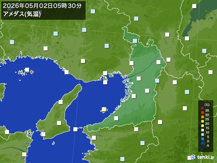 大阪府の今日のアメダスの記録(05月02日) - 日本気象協会 tenki.jp