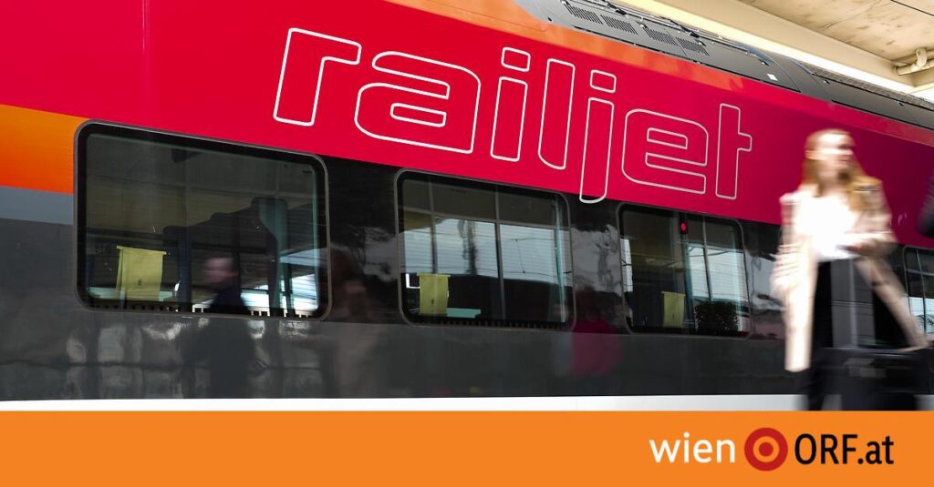 ORF ウィーン: 1 編成のみの超満員の Railjet