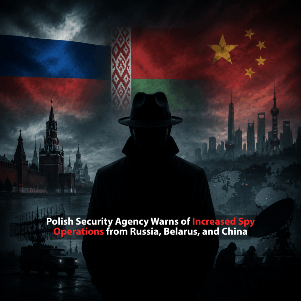 ポーランド国内安全保障局は、主にロシアの諜報活動の激化によって引き起こされた過去30年以上の捜査と一致する、2024年から2025年にかけてスパイ活動が急増すると報告している。ロシア政府の取り組みは、破壊活動、偽情報、秘密工作を通じたポーランドのウクライナ支援をターゲットとしている。