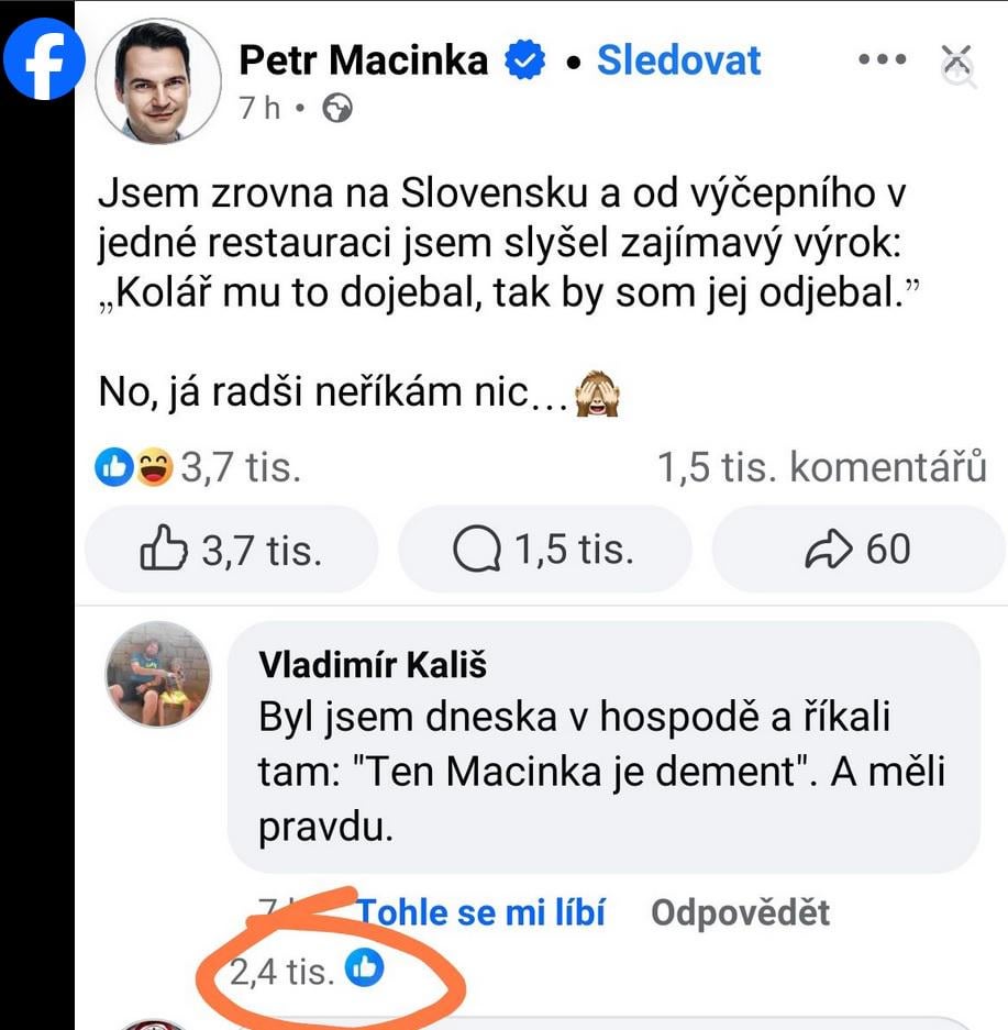..一方、Facebook上では
