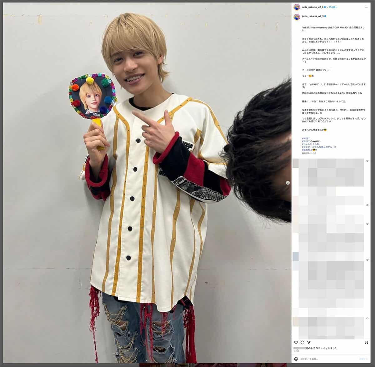WEST・中間淳太　台湾ファンミでの“1万円ツーショット”が物議、トップアイドル事務所が踏み込む“接触ビジネス化”に一部ファンが違和感