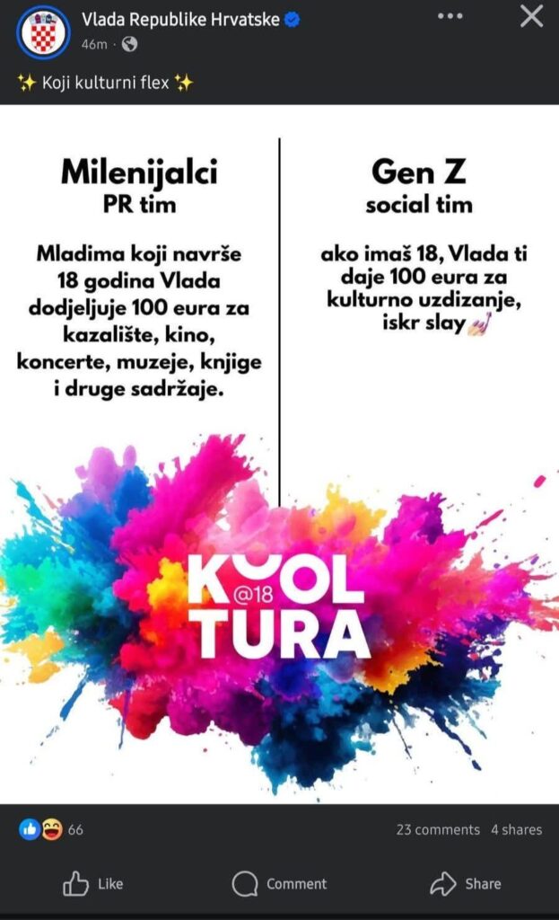 ドルニシュ出身の青年の葬儀当日、政府がフェイスブックで発表