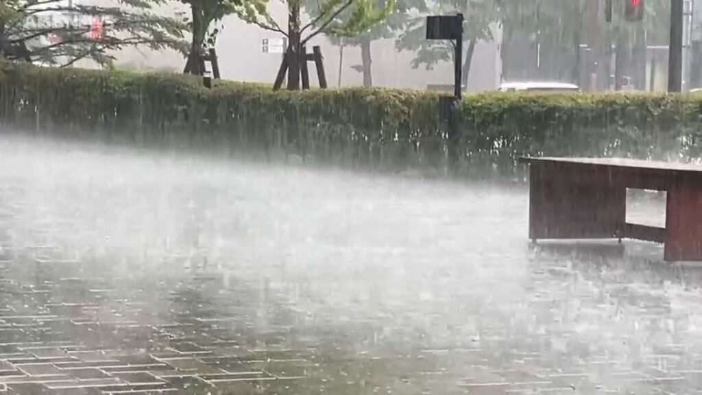 【映像あり】秋田市で急に雨脚強まる…雷鳴も 県内は大気の状態が非常に不安定に 竜巻や落雷などに注意を 秋田(2026年6月15日掲載)|ABS NEWS NNN 共有