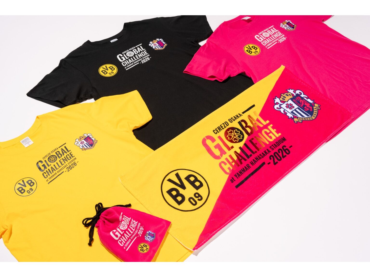 「CEREZO OSAKA GLOBAL CHALLENGE -2026-」開催記念 ボルシア・ドルトムントとのコラボグッズを発売 | セレッソ大阪オフィシャルウェブサイト