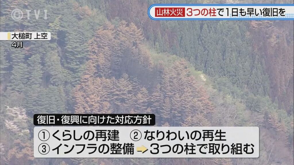 【山林火災】岩手県復興推進本部会議 「くらしの再建」「なりわいの再生」「インフラの整備」 3つの柱取り組みへ(2026年6月9日掲載)|TVI NEWS NNN 共有