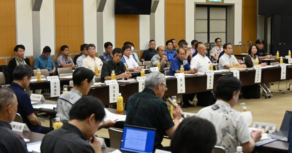 市長会は単独で要請　沖縄関係予算　県、市町村と意見交換