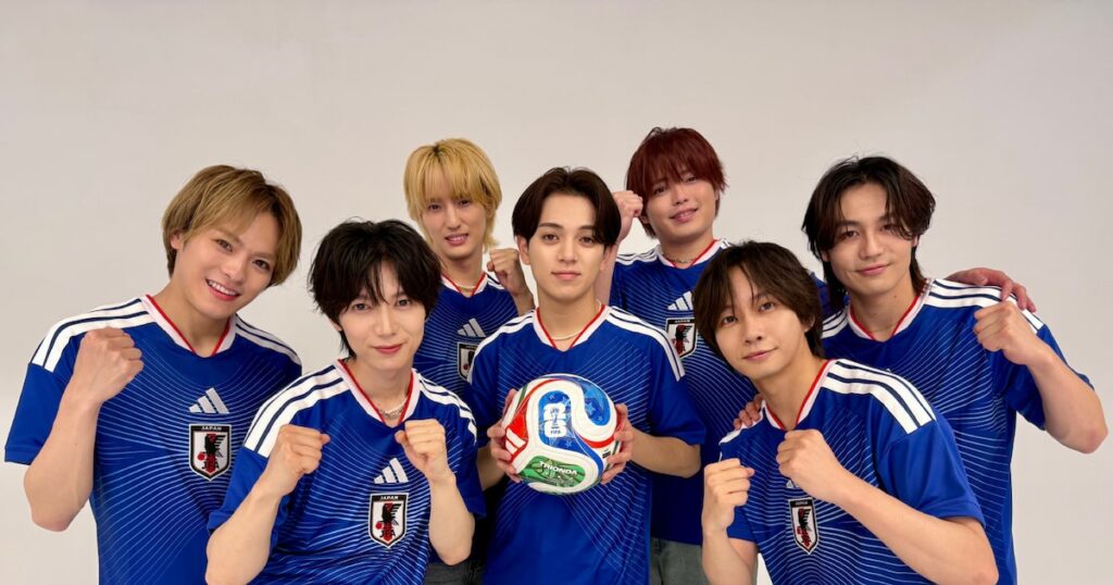 Travis Japanら「けるとめる」ファミリーがFIFAワールドカップを全力応援!宮近「全力でエールを」(コメントあり) – 音楽ナタリー Travis Japanら「けるとめる」ファミリーがFIFAワールドカップを全力応援!宮近「全力でエールを」(コメントあり) - 音楽ナタリー