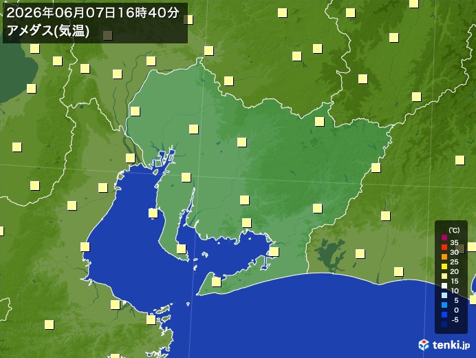 愛知県の今日のアメダスの記録(06月07日) – 日本気象協会 tenki.jp 愛知県の今日のアメダスの記録(06月07日) - 日本気象協会 tenki.jp