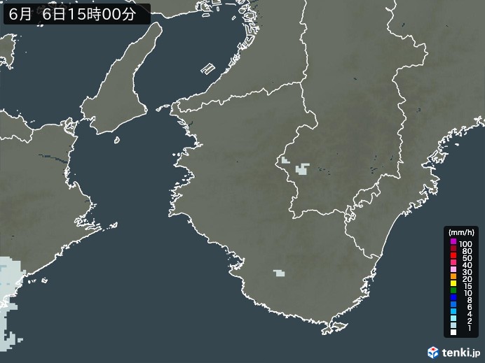 和歌山県の過去の雨雲レーダー(2026年06月06日) – 日本気象協会 tenki.jp 和歌山県の雨雲レーダー(2026年06月06日)
